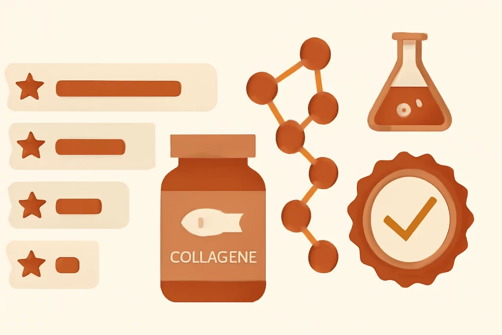 illustration collagène marin avis — La Vouivre