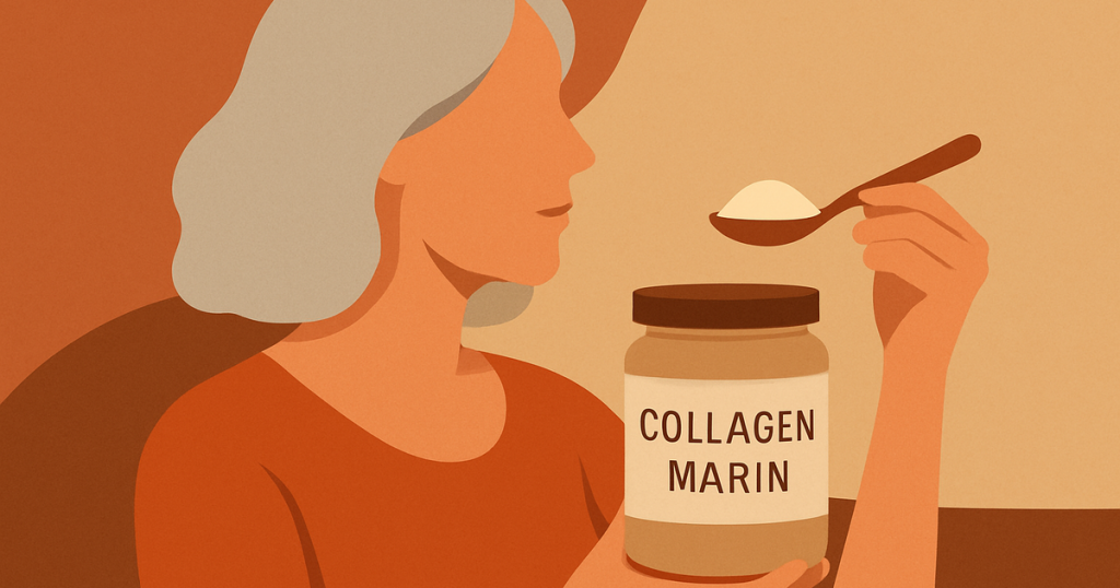 Illustration: collagène marin femme 50 ans