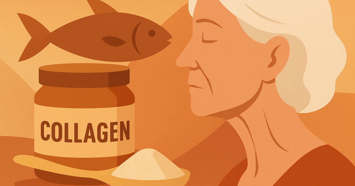 Illustration: Collagène marin et peau relâchée après 50 ans