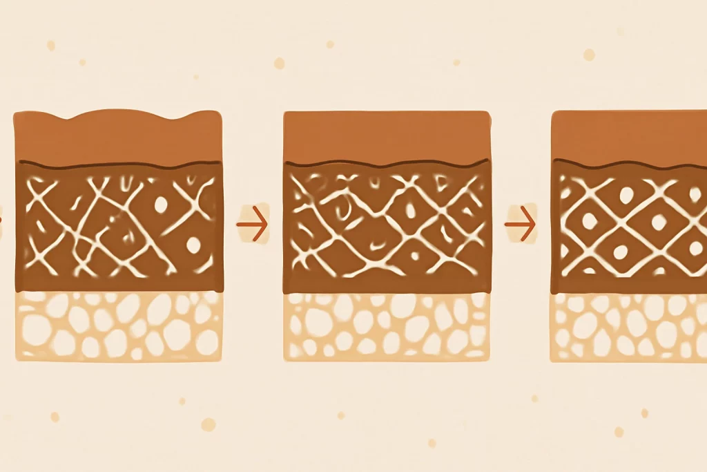 illustration collagène marin peau résultats — La Vouivre