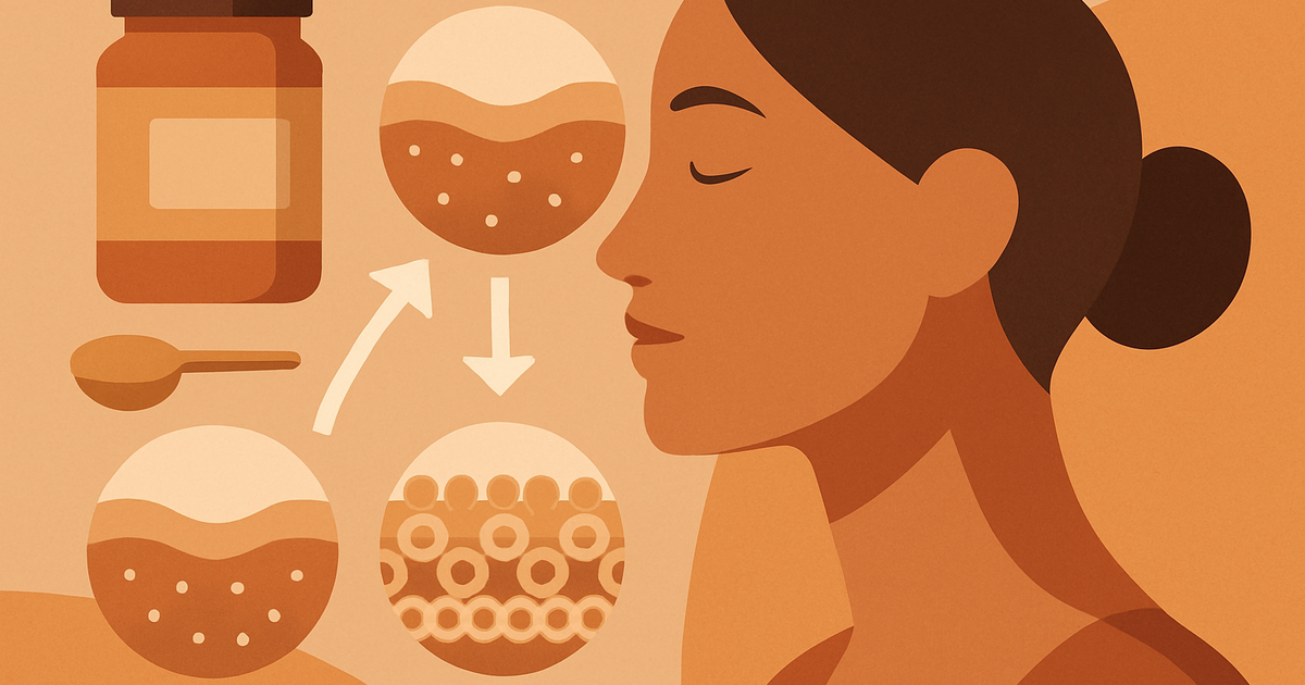 Illustration: Comment maximiser l'absorption des peptides de collagène pour une peau éclatante