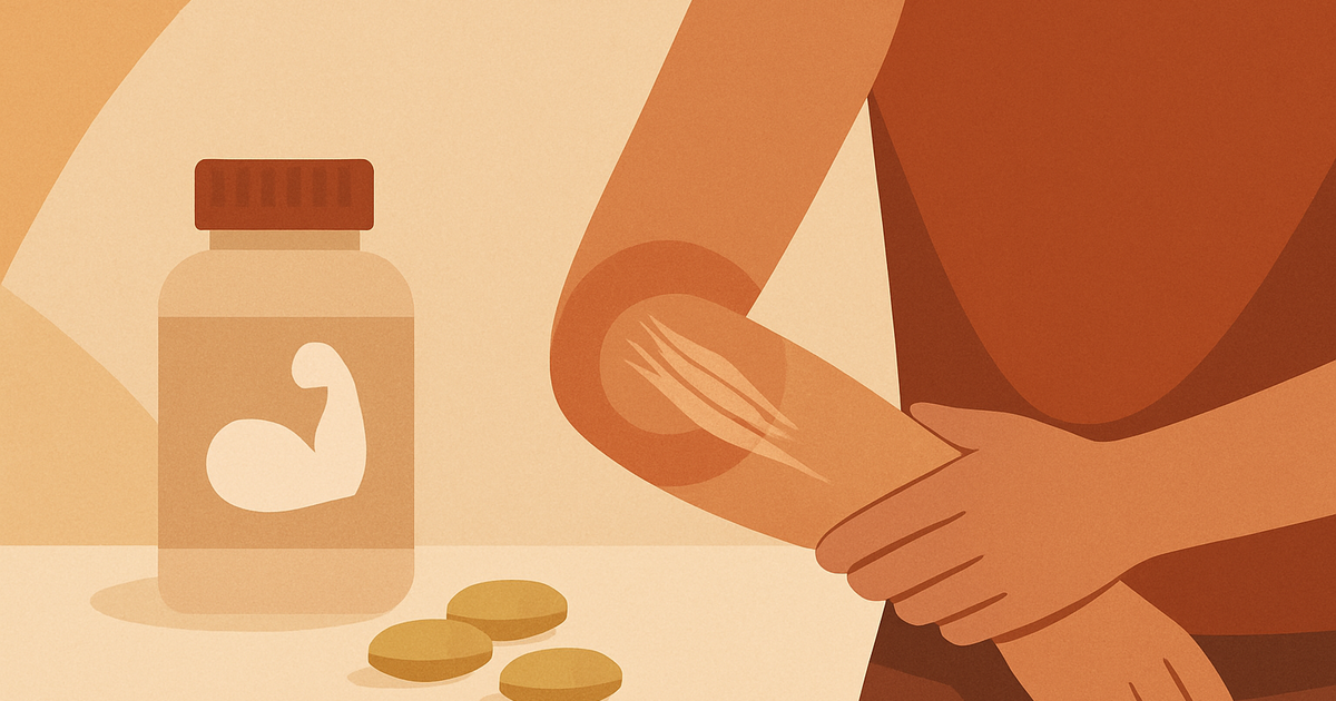 Illustration: complément alimentaire pour renforcer les tendons